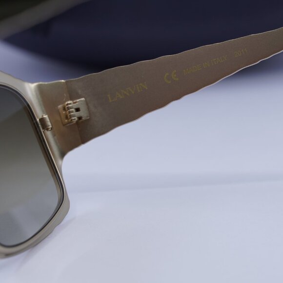 Final Price! Lanvin LNV109S 734 Gold/Khaki Sunglasses
